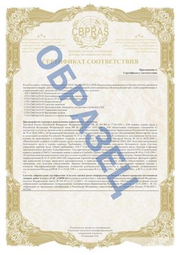 Образец Приложение к СТО 01.064.00220722.2-2020 Микунь Сертификат СТО 01.064.00220722.2-2020 